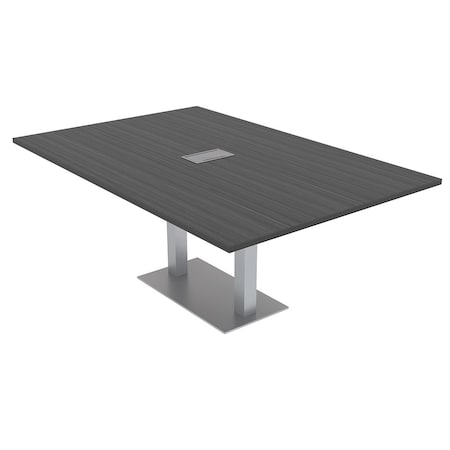 Skutchi Designs 47.25 in W, 84 in L, 29 in H, Engineered Wood Top, Grey H-REC-4884-DOU-AN-EL